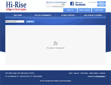 Tablet Screenshot of hi-riseballoons.com